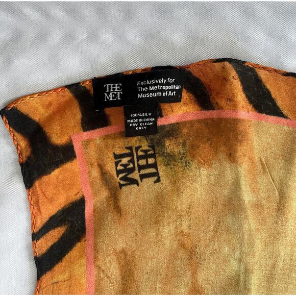 Delacroix Young Tiger Silk Scarf THE MET Metropolitan Museum of Art MMA - Picture 5 of 5